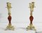 2nd Half 19th Century Bronze and Painted Wood Mantel Set from Vincenti & Cie, Set of 3 29
