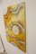 Scultura tessile con effetto onda e rilievo con pieghe monocromatiche gialle, Immagine 9