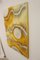 Textile Sculpture Painting with Wave and Relief Effect Using Yellow Monochrome Pleating 9