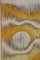 Scultura tessile con effetto onda e rilievo con pieghe monocromatiche gialle, Immagine 2