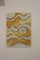 Peinture Sculpture Textile avec Effet Vague et Relief Utilisant un Pliage Monochrome Jaune 1