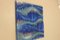 Pittura scultura tessile con effetto onda e rilievo con pieghe monocromatiche blu, Immagine 11