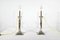 Electrified Torches in Silver Metal, Set of 2 2