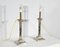 Electrified Torches in Silver Metal, Set of 2, Image 3
