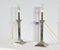Electrified Torches in Silver Metal, Set of 2 4