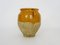 Small Glazed Yellow Confit Pot, Pyrenees, South West of France, 19th Century 4