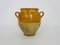Small Glazed Yellow Confit Pot, Pyrenees, South West of France, 19th Century 1