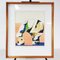 Horst Antes, Portrait of a Head in Color, 1970s, Lithograph, Framed, Image 1