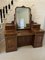 Antique Victorian Burr Walnut Dressing Table, 1860s 2