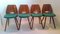 Art Deco Beech Dining Chairs from Tatra Pravenec, 1960s, Set of 4 1