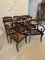 Antique Regency Rosewood & Brass Inlaid Dining Chairs, 1825, Set of 8 3