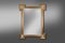 Large Belgian Geometric Lined Golden Mirror, 1950s, Image 10