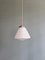 Art Deco Conical Pendant Light in White Opaline Glass, 1920s, Image 13