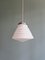 Art Deco Conical Pendant Light in White Opaline Glass, 1920s, Image 3