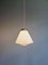 Art Deco Conical Pendant Light in White Opaline Glass, 1920s, Image 4