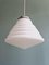 Art Deco Conical Pendant Light in White Opaline Glass, 1920s 7