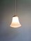 Lampada a sospensione vintage a forma di campana bianca opalina, Immagine 14