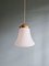 Vintage Bell-Shaped White Opaline Pendant Light, Image 13