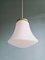 Vintage Bell-Shaped White Opaline Pendant Light 8