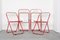 Plia Orange Chairs by Giancarlo Piretti for Castelli / Anonima Castelli, 1970s, Set of 4, Image 3