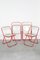 Plia Orange Chairs by Giancarlo Piretti for Castelli / Anonima Castelli, 1970s, Set of 4 4