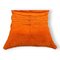 Vintage Togo 1-Sitzer Sofa mit Fußhocker aus Orangefarbenem Stoff von Ligne Roset, 2er Set 9