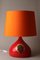 Orange Tischlampe von Björn Wiinblad für Rosenthal, 1960er 1