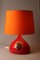 Lámpara de mesa en naranja de Björn Wiinblad para Rosenthal, años 60, Imagen 10