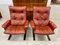 Vintage Danish Lounge Chairs in Cocnag Leather from Komfort, Set of 2, Image 3
