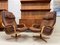Mid-Century Scandinavian Oak & Leather Swivel Chairs from Gote Møbler, 1970s, Set of 2 10