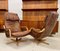 Mid-Century Scandinavian Oak & Leather Swivel Chairs from Gote Møbler, 1970s, Set of 2 16