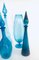 Blaue Vintage Glasvasen & Karaffen, 1960er, 9 Set 6