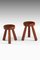 Small Stool in Jatoba Wood by Ingvar Hildingsson, 1980s, Image 3