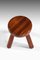 Large Stool in Jatoba Wood by Ingvar Hildingsson, 1980s 4