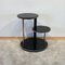 Art Deco Round Side Table in Black Lacquer, Chrome & Metal Trims, France, 1930s 3