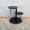 Art Deco Round Side Table in Black Lacquer, Chrome & Metal Trims, France, 1930s, Image 3