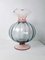 Große Vase aus Muranoglas in Rosa & Grau, 1980er 2