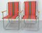 French Folding Camping Chairs and Table, 1950s, Set of 5, Image 12