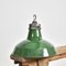 Lámpara colgante industrial esmaltada de Wardle, años 50, Imagen 1