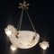 Art Deco Hanging Lamp in Bronze & Alabaster, 1920s, Image 11