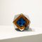 Jarrón pequeño de cristal de Murano azul hecho a mano atribuido a Flavio Poli, Italia, años 70, Imagen 8