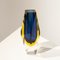 Small Hand-Crafted Blue Murano Glass Vase attributed to Flavio Poli, Italy, 1970s 4