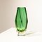 Vaso piccolo in vetro di Murano verde attribuito a Flavio Poli, Italia, anni '70, Immagine 3