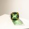 Jarrón pequeño de cristal de Murano verde hecho a mano atribuido a Flavio Poli, Italia, años 70, Imagen 7