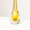 Small Hand-Crafted Yellow Murano Glass Vase attributed to Flavio Poli, Italy, 1970s 3