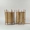 Bamboo & Parchment Table Lamps by Louis Sognot, France, 1950s, Set of 2, Image 6