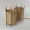 Lámparas de mesa de bambú y pergamino de Louis Sognot, France, años 50. Juego de 2, Imagen 4
