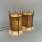 Lámparas de mesa de bambú y pergamino de Louis Sognot, France, años 50. Juego de 2, Imagen 15