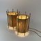 Lámparas de mesa de bambú y pergamino de Louis Sognot, France, años 50. Juego de 2, Imagen 12