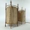 Bamboo & Parchment Table Lamps by Louis Sognot, France, 1950s, Set of 2 8